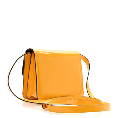 Fendi Vitello Vernice Mou Karligraphy Crossbody Bag Giallo 3 of 12