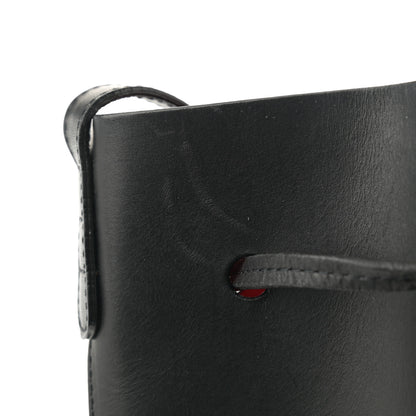 Mansur Gavriel Vegetable Tanned Calfskin Bucket Bag Black Flamma 13 of 17