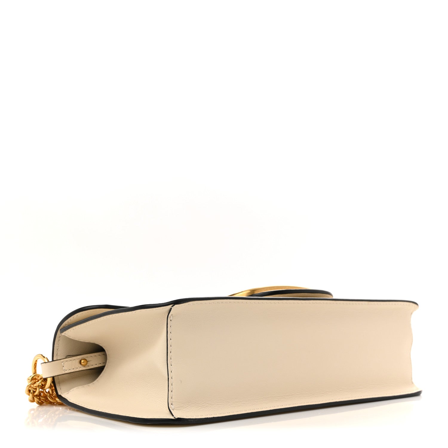 Valentino Garavani Calfskin Vlogo Loco Shoulder Bag Light Ivory 4 of 11
