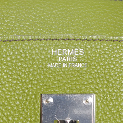 Hermes Togo Birkin 35 Vert Anis 7 of 9
