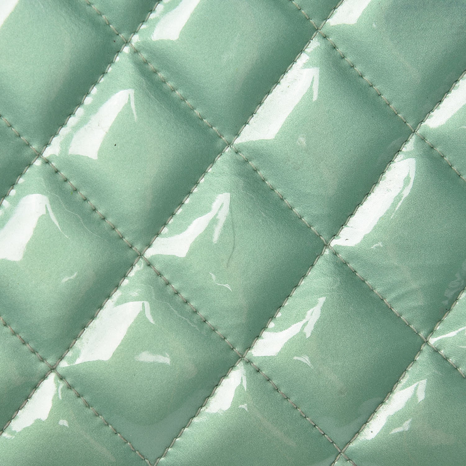 Chanel Patent Quilted Jumbo Double Flap Green 19 of 23