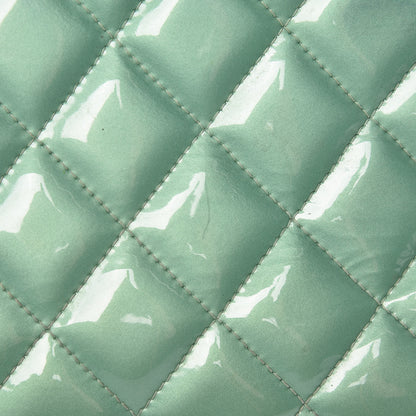 Chanel Patent Quilted Jumbo Double Flap Green 19 of 23