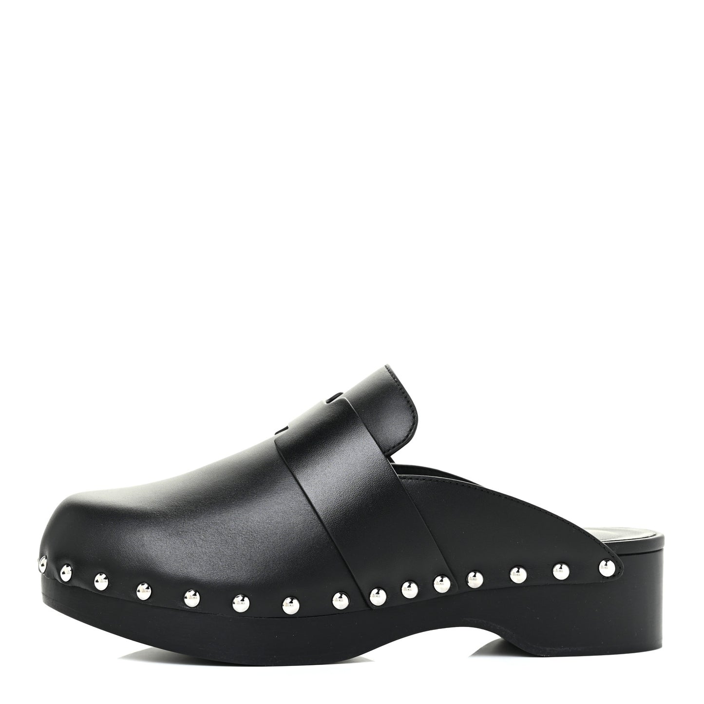 Calfskin Calya Mules 36 Black