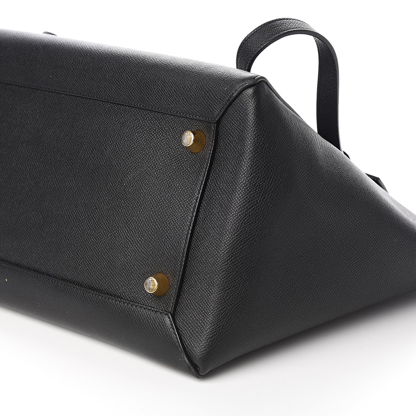 Grained Calfskin Mini Belt Bag Black