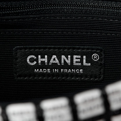 Chanel Ribbon Tweed Mini Rectangular Flap Black Ivory 7 of 12