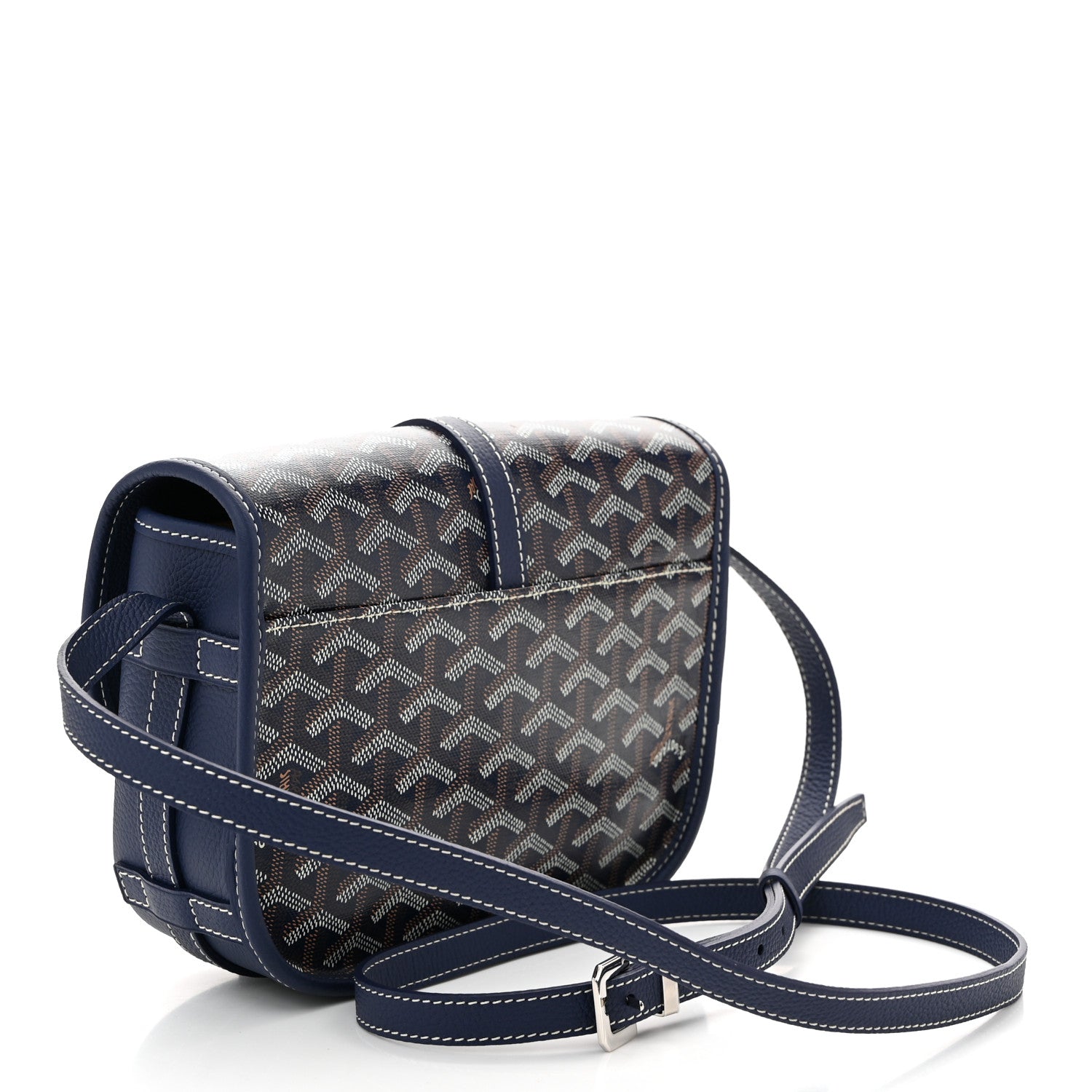 Goyard Goyardine Belvedere II MM Messenger Bag Navy 3 of 9