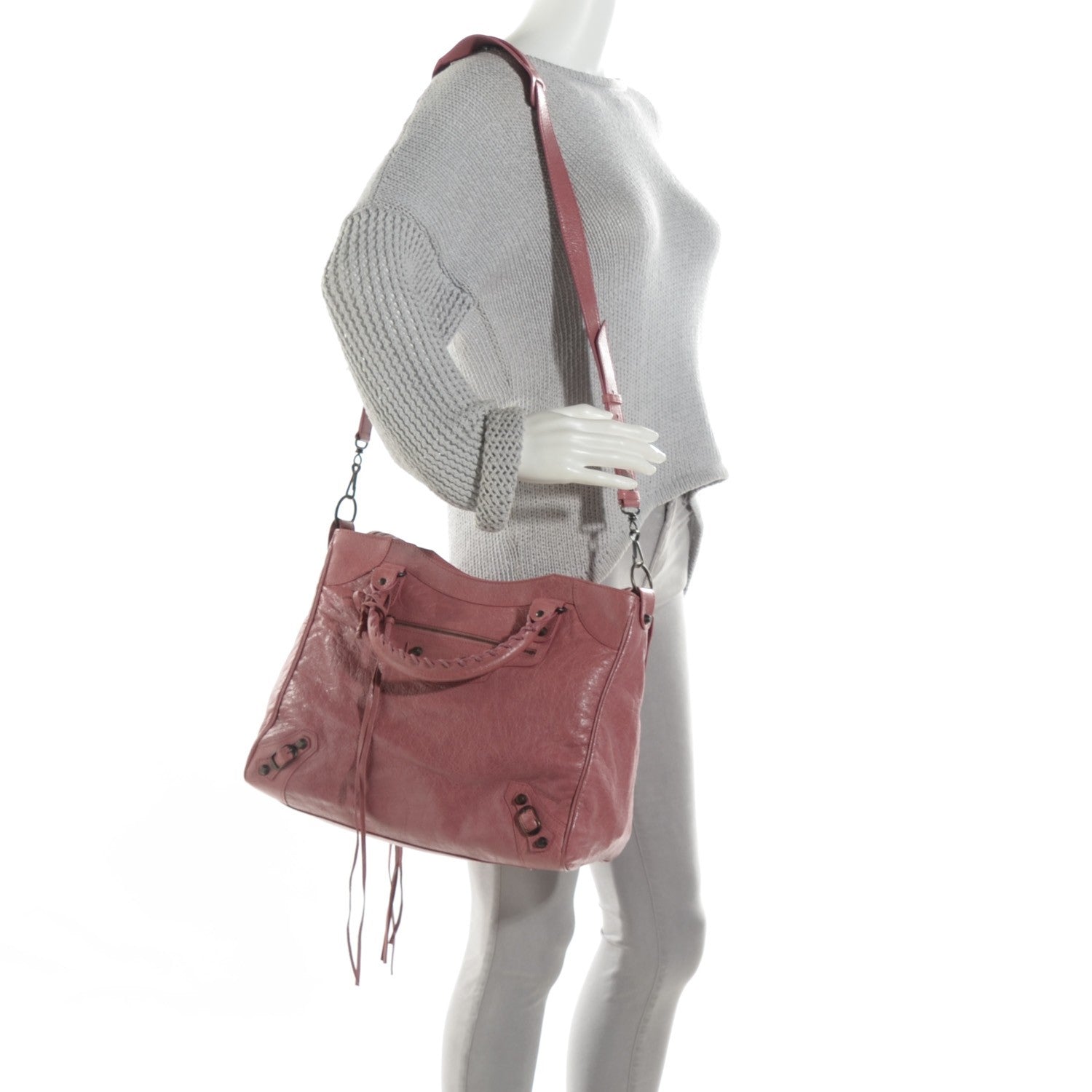 Balenciaga Agneau Classic Hardware Velo Rose Bruyere 2 of 7