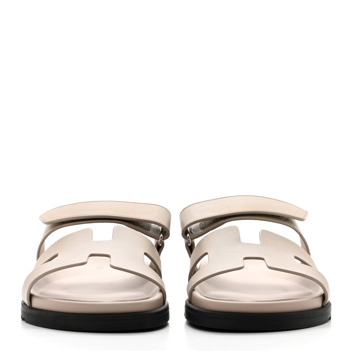 Calfskin Mens Chypre Sandals 41 Beige Mastic