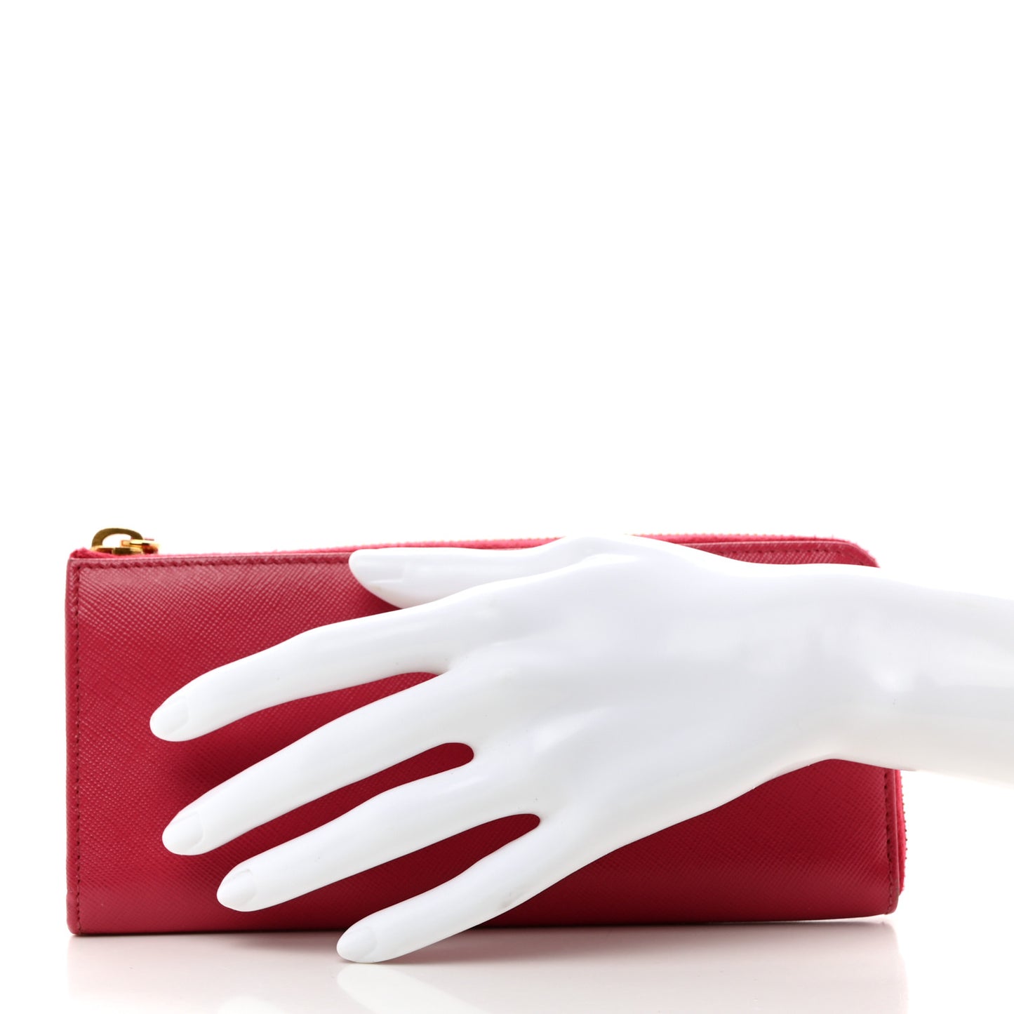 Saffiano Move Half Zip Wallet Peonia