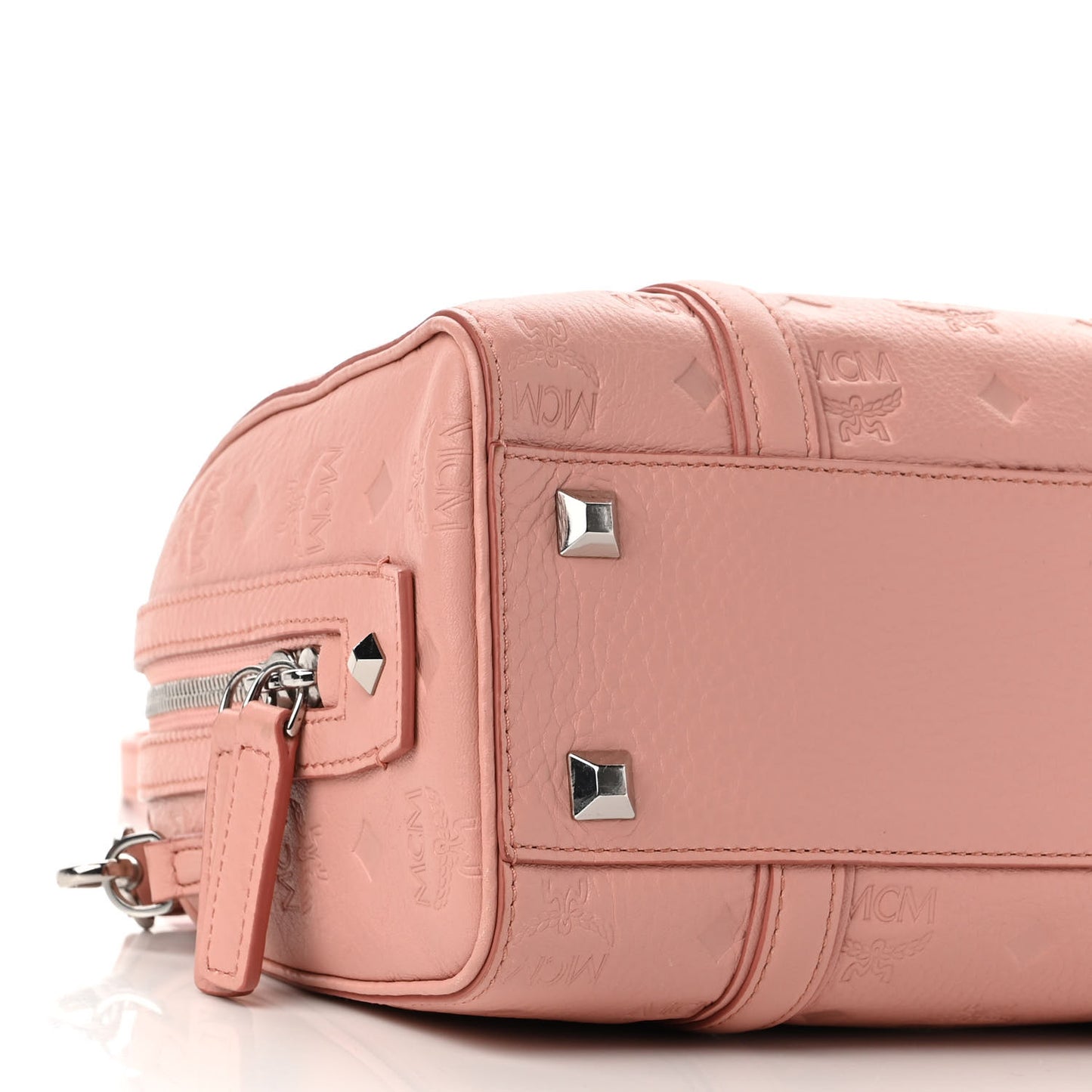 Calfskin Ottomar Monogram Small Boston Bag Pink