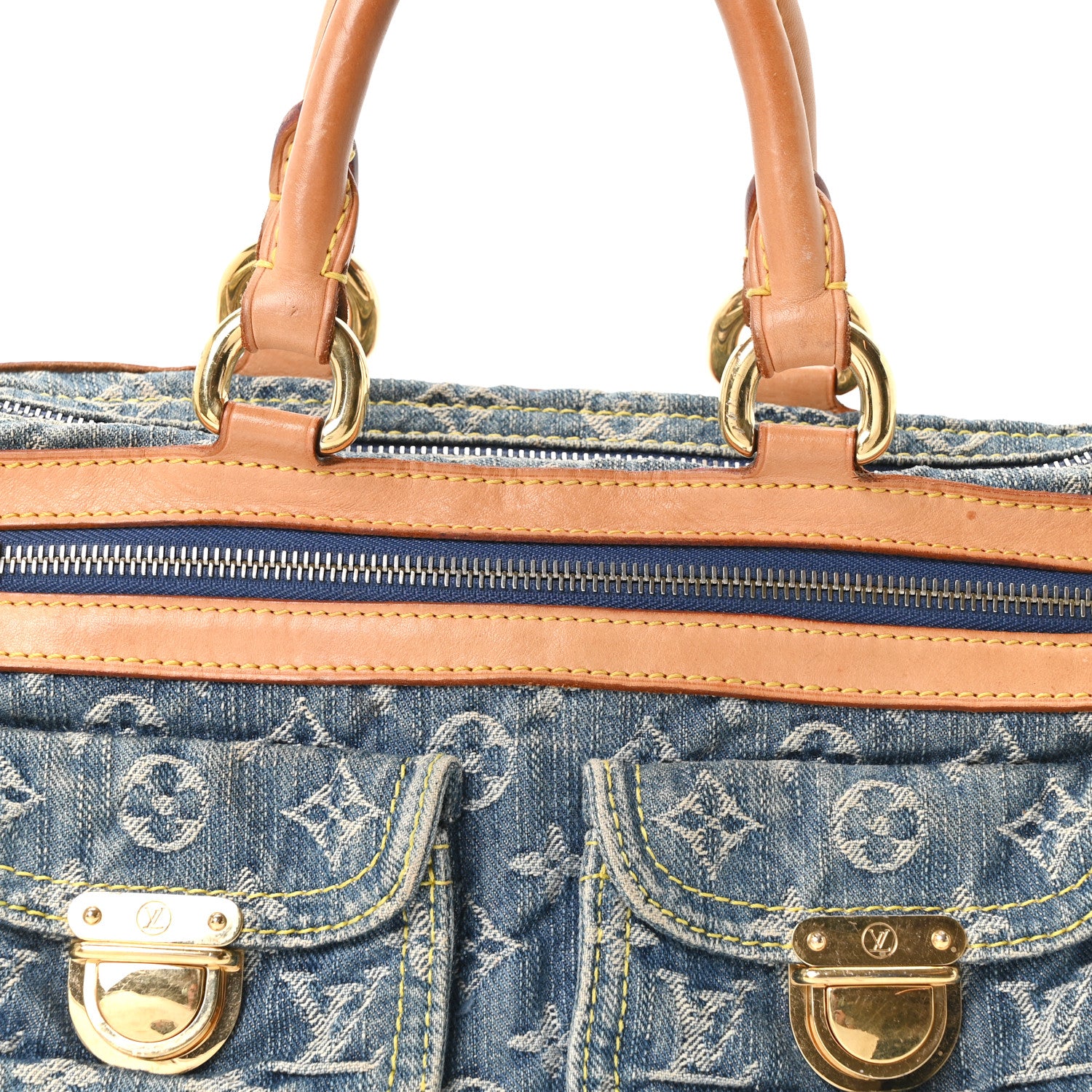 Louis Vuitton Monogram Denim Neo Speedy Blue 7 of 10