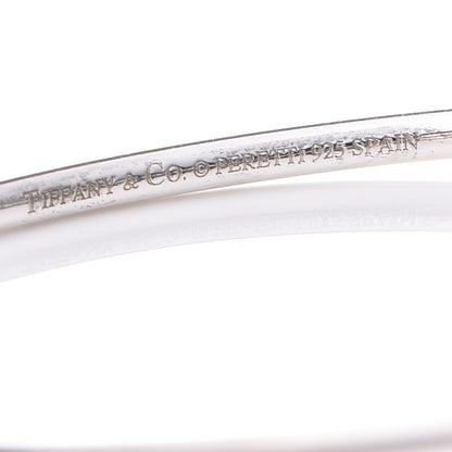 Tiffany Sterling Silver Elsa Peretti Double Open Heart Bangle Bracelet 5 of 5