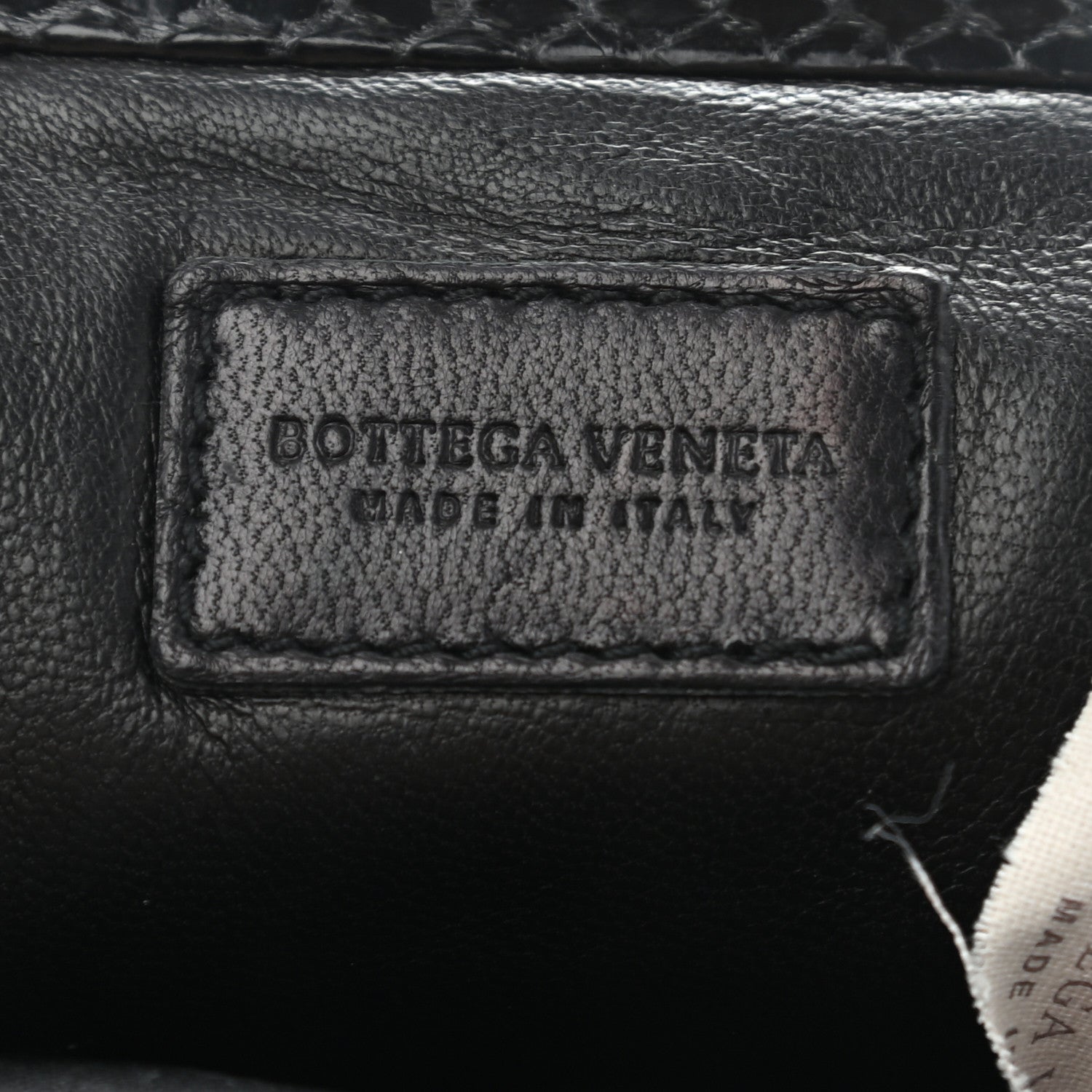 Bottega Veneta Snakeskin Clutch Black 5 of 11