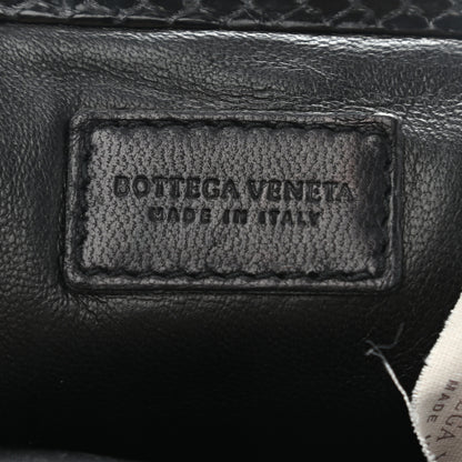 Bottega Veneta Snakeskin Clutch Black 5 of 11