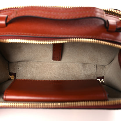 Chloe Shiny Calfskin Mini Vanity C Bag Sepia Brown 5 of 9