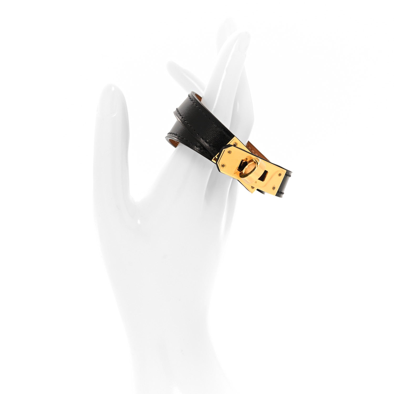 Hermes Box Kelly Double Tour Bracelet T2 Black 2 of 7