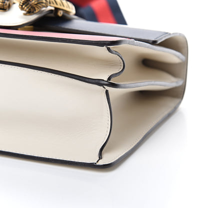Gucci Calfskin Bamboo Web Medium Dionysus Top Handle Bag White Blue Hibiscus Red 10 of 11