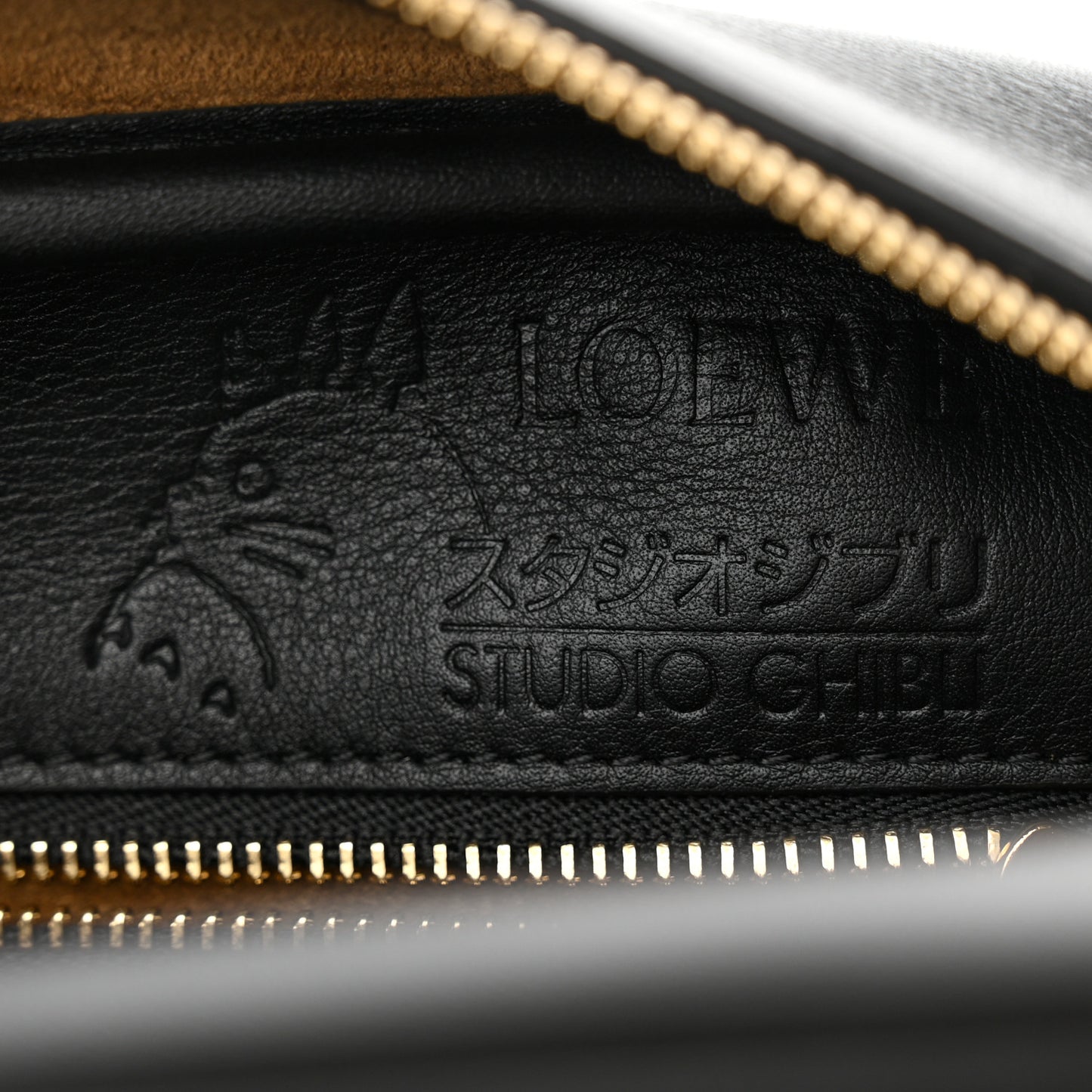 X SPIRITED AWAY Jacquard Calfskin No Face Amazona 19 Anthracite
