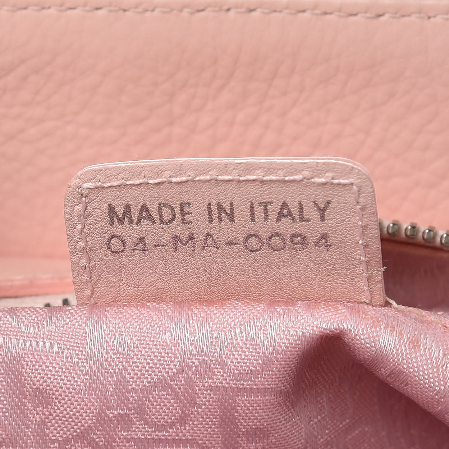 Calfskin Cannage Stitched Small East West Lady Dior Rose Clair