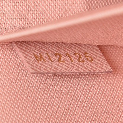 Louis Vuitton Damier Azur Pochette Felicie Chain Wallet Rose Ballerine 8 of 8