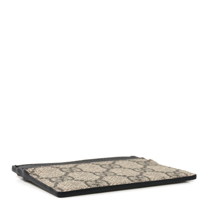 Gucci GG Supreme Monogram Calfskin Card Holder Beige Black 4 of 6