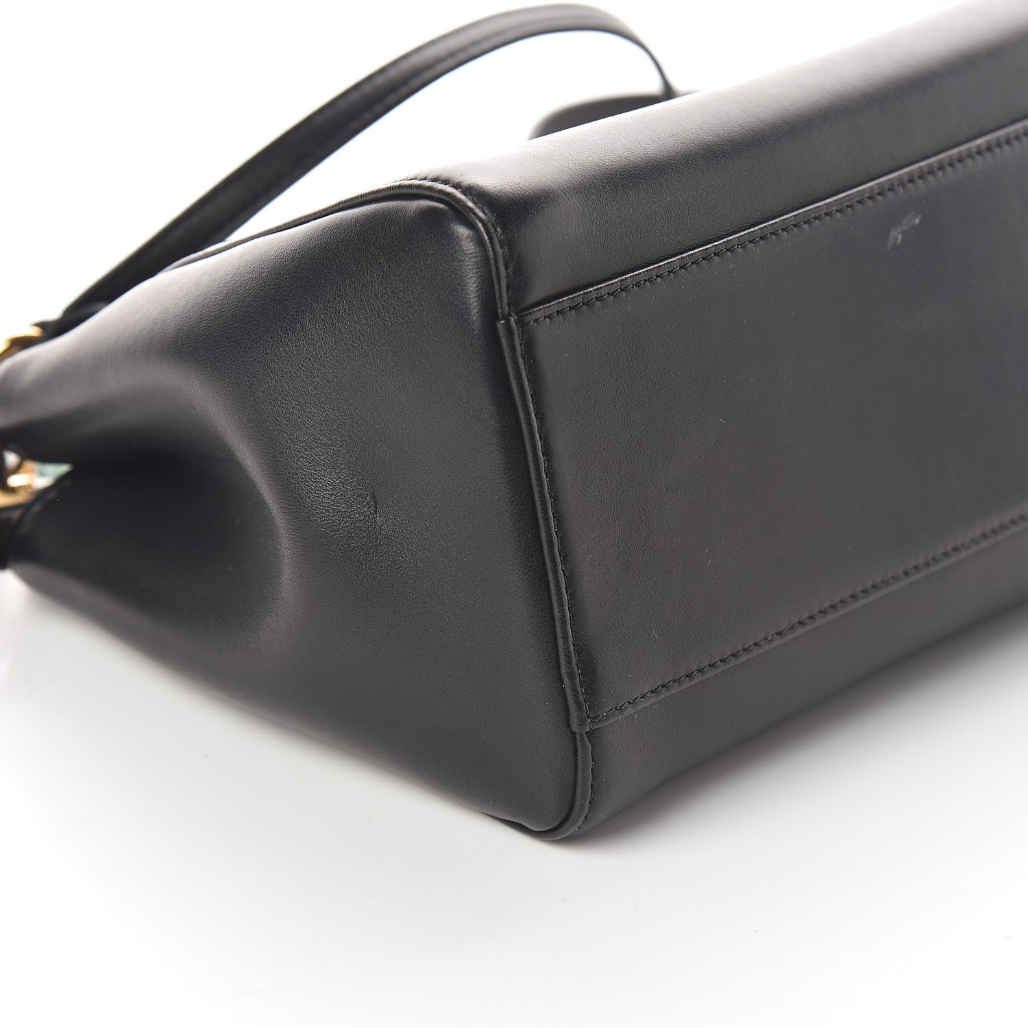 Fendi Nappa Mini Peekaboo Iconic Satchel Black 9 of 11