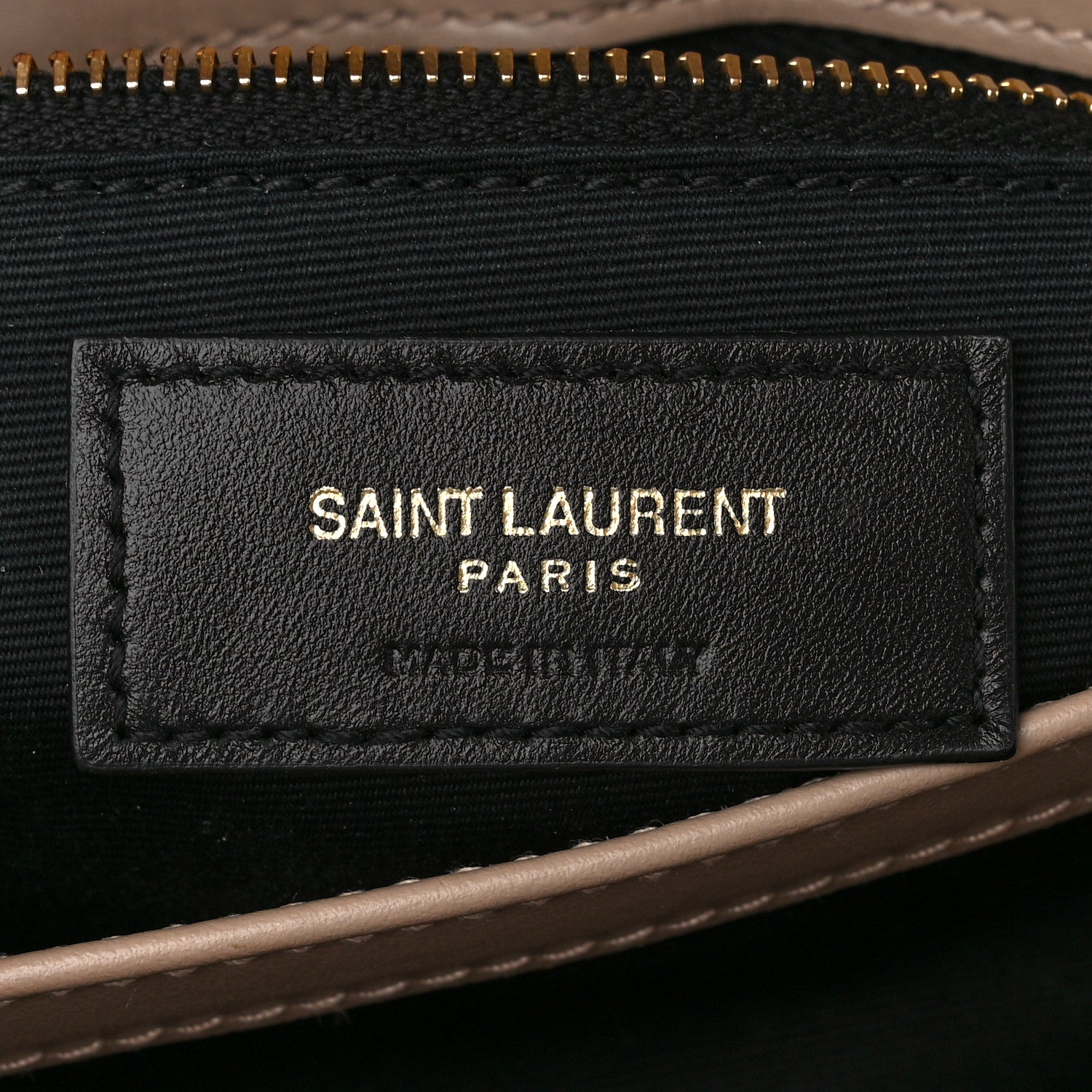 Saint Laurent Calfskin Y Quilted Monogram Toy Loulou Crossbody Bag Dark Beige 7 of 11