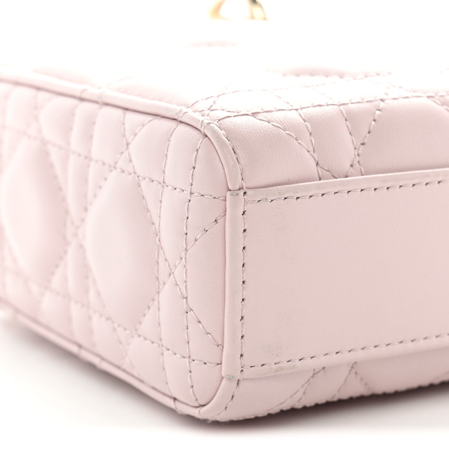 Christian Dior Lambskin Cannage Medium Lady D-Joy Light Pink 9 of 11