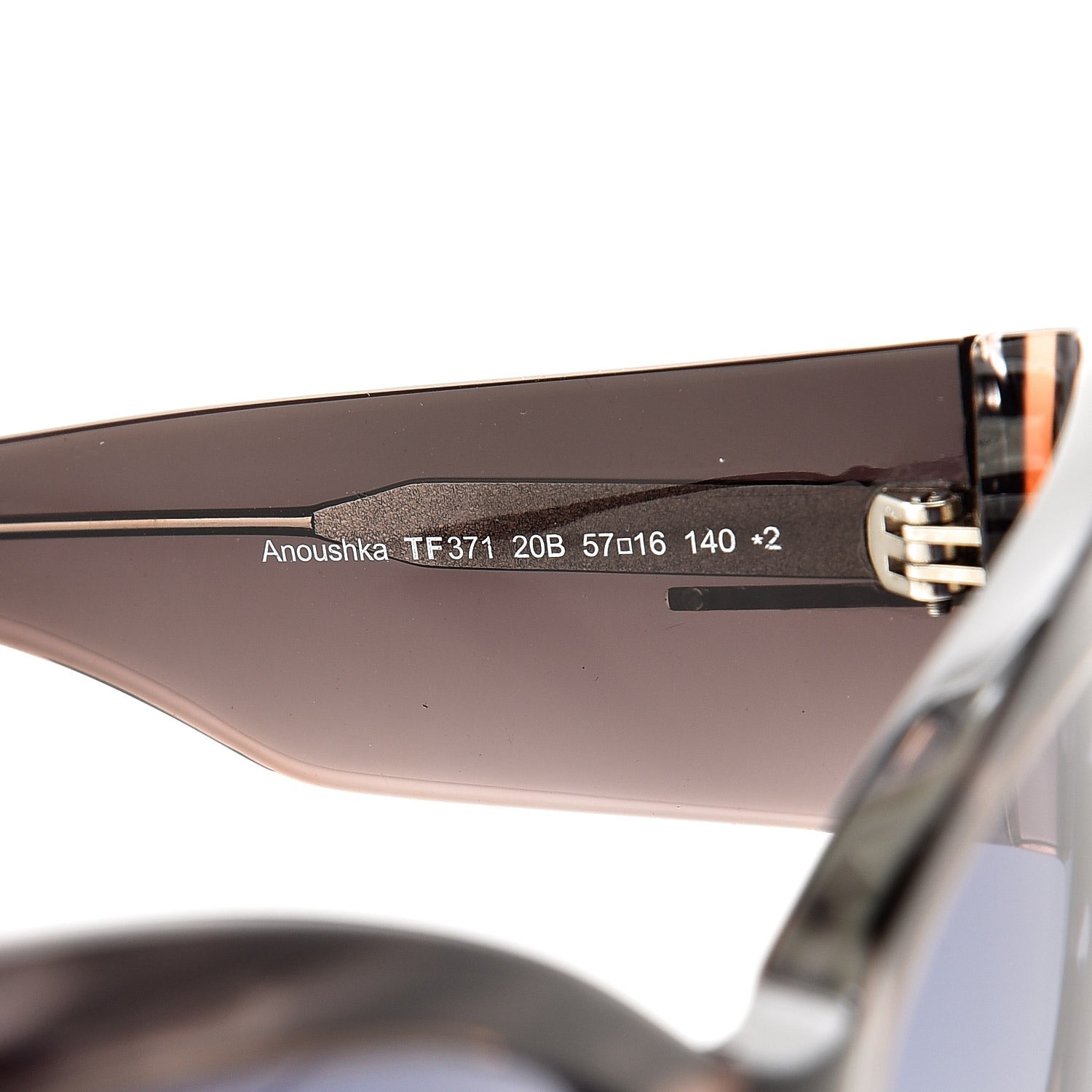 Tom Ford Anoushka Sunglasses TF371 Melange Grey Peach 6 of 8