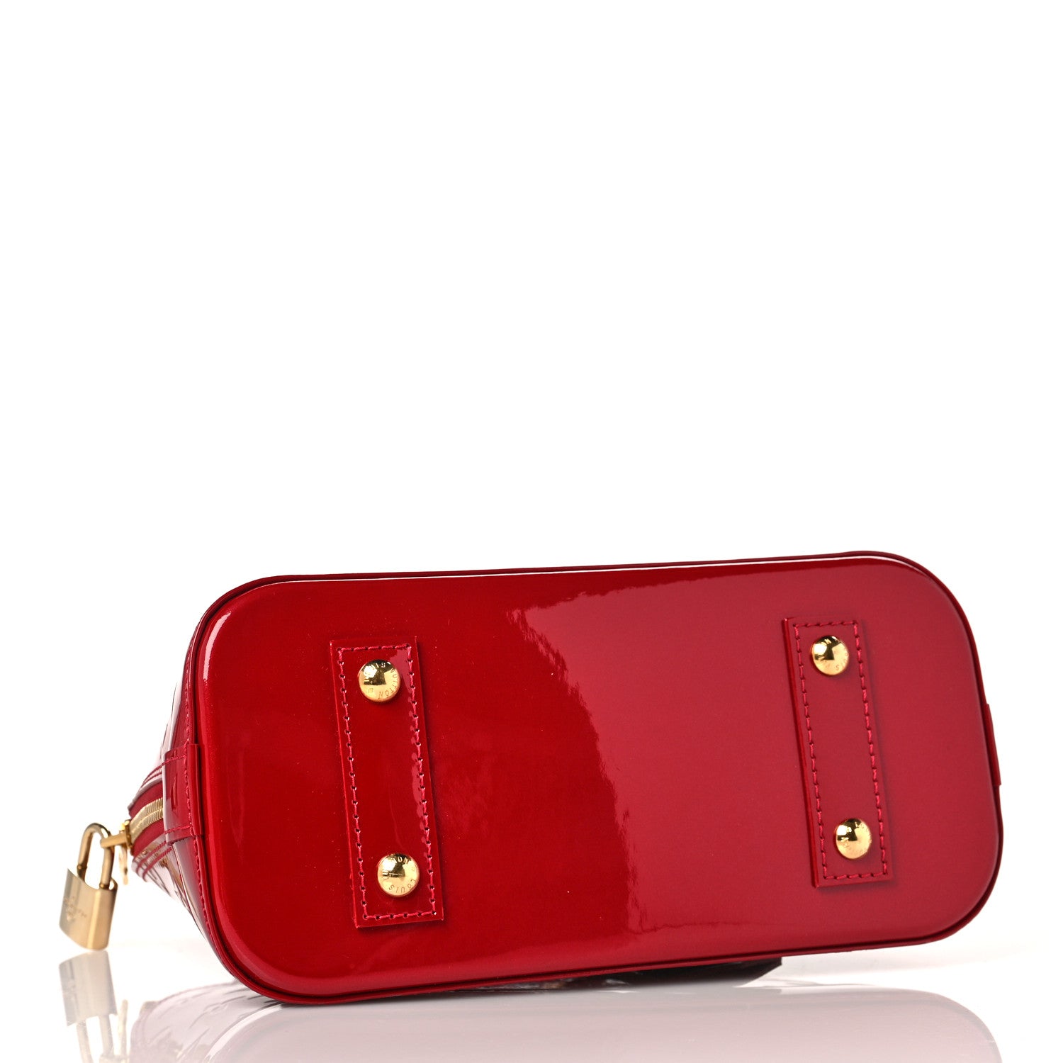 Louis Vuitton Vernis Alma BB Pomme D'Amour 3 of 7