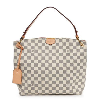 Louis Vuitton Damier Azur Graceful PM Rose Ballerine 1 of 11