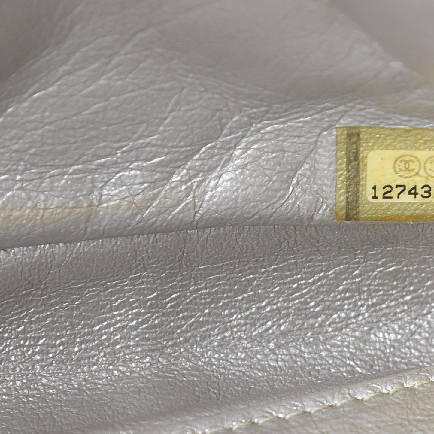 Metallic Calfskin Quilted 2.55 Reissue Clutch Silver