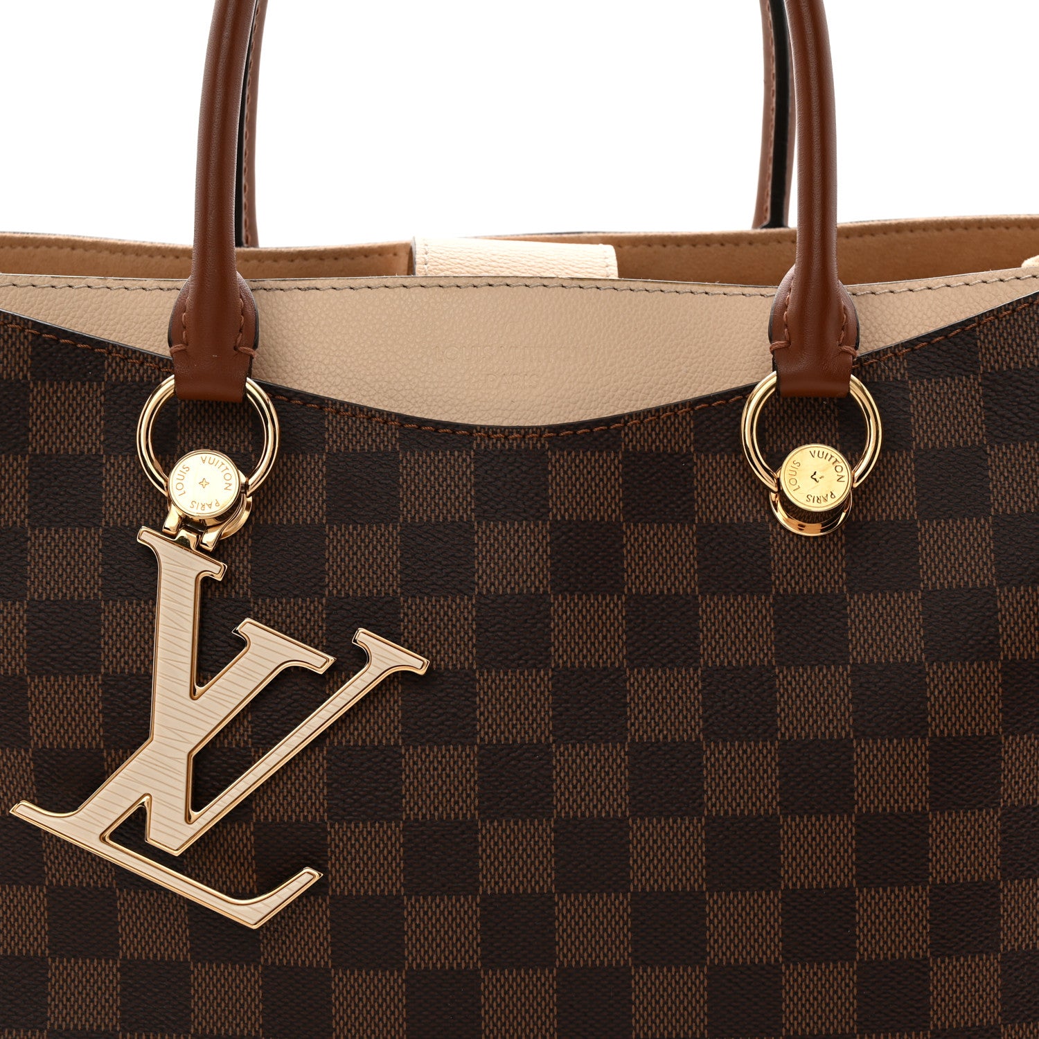 Louis Vuitton Damier Ebene LV Riverside Creme 7 of 10