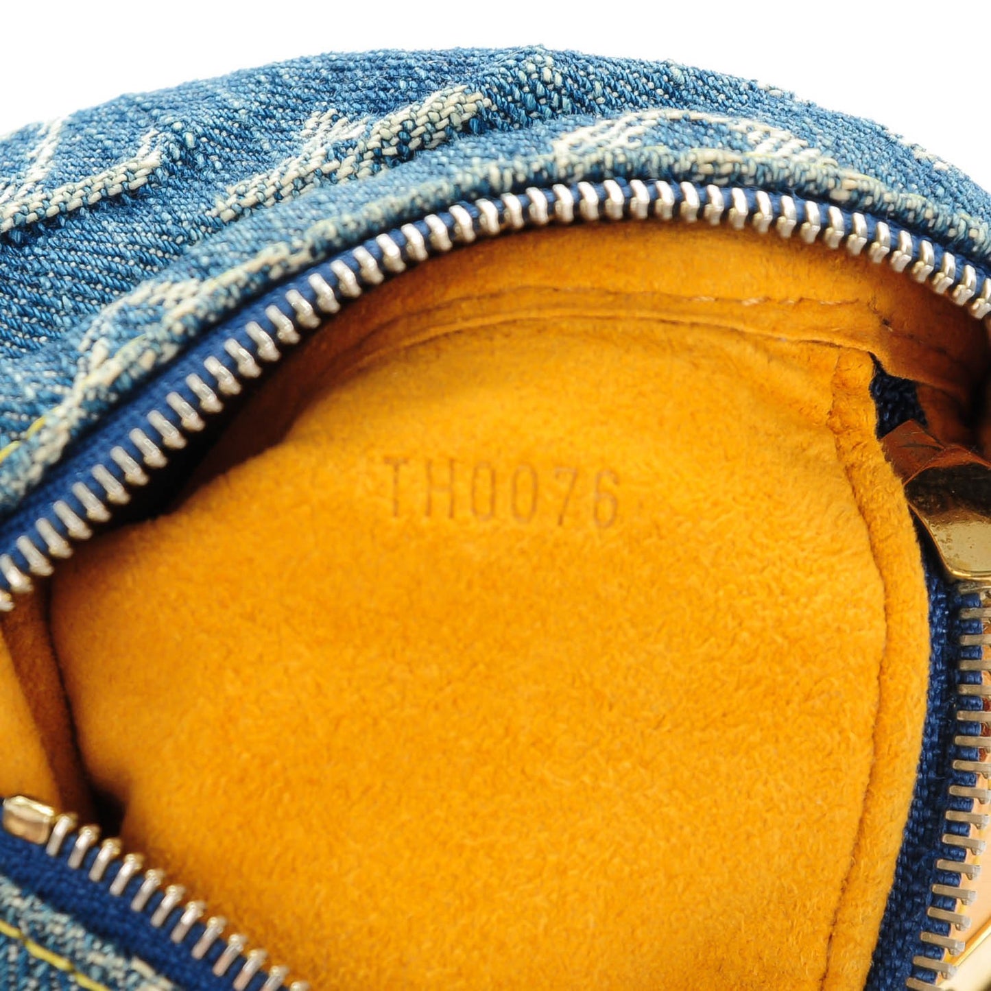 Monogram Denim Pochette Speedy PM Key Holder Blue