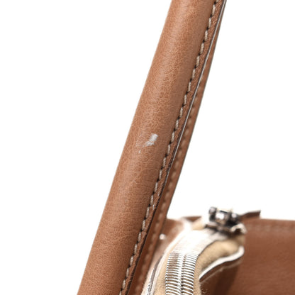 Prada Glace Calf Twin Pocket Fringe Tote Caramel 12 of 13