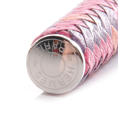 Hermes Madras Goatskin Arlequin Pencil Violet Shocking Pink Orange 5 of 5