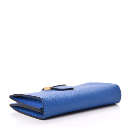 Hermes Epsom Bearn Card Holder Wallet Bleu Zellige 4 of 10