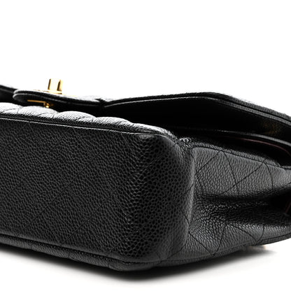 Chanel Caviar Quilted Medium Double Flap Black 10 of 11