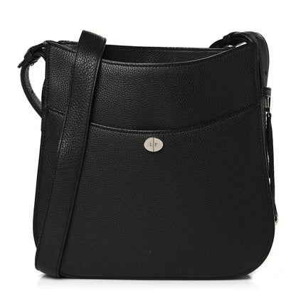 Loro Piana Grained Calfskin Fleur Crossbody Black 1 of 9