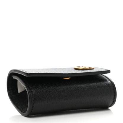 Gucci Calfskin Boar Effect GG Marmont AirPods Pro Case Black 3 of 6