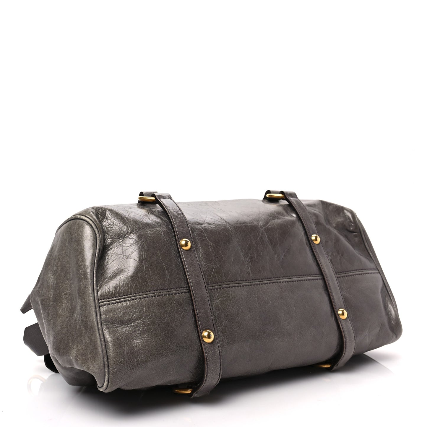 Vitello Lux Medium Bow Bag Fumo