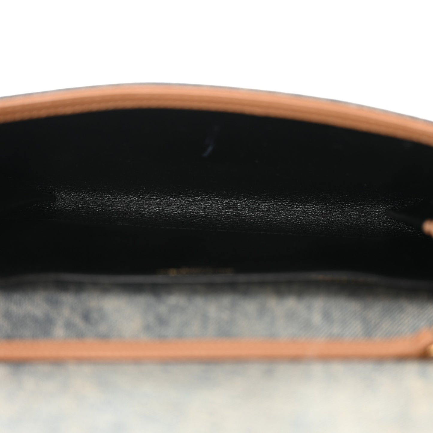 Denim Monogram Chain Wallet Rodeo Blue Cinnamon