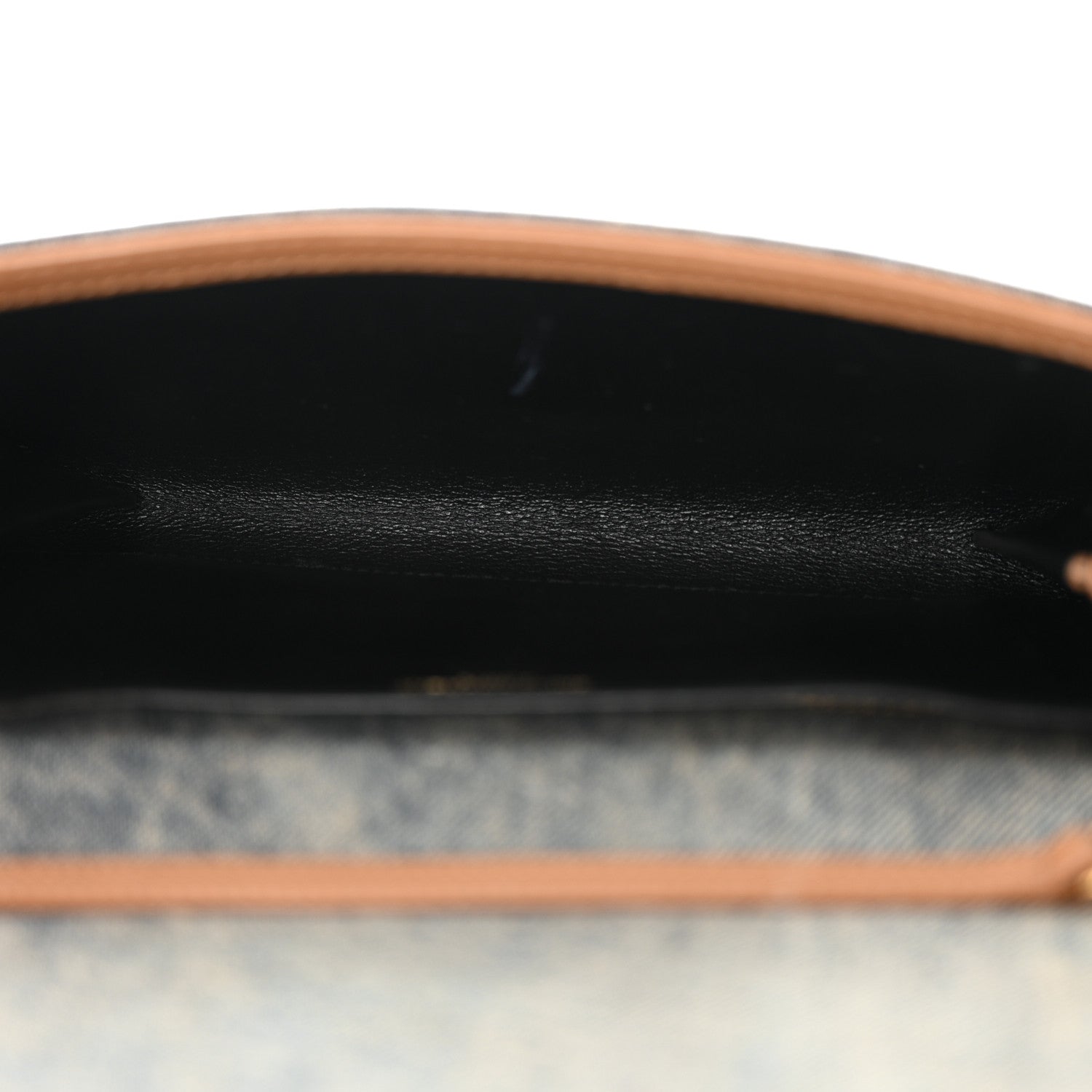 Saint Laurent Denim Monogram Chain Wallet Rodeo Blue Cinnamon 6 of 15
