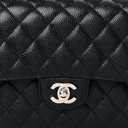 Chanel Caviar Quilted Medium Double Flap Black 10 of 11