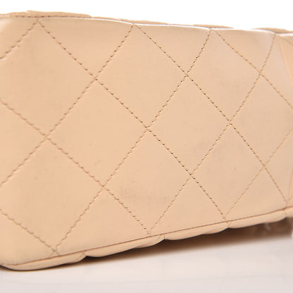 Chanel Lambskin Quilted Jumbo Single Flap Beige 9 of 13