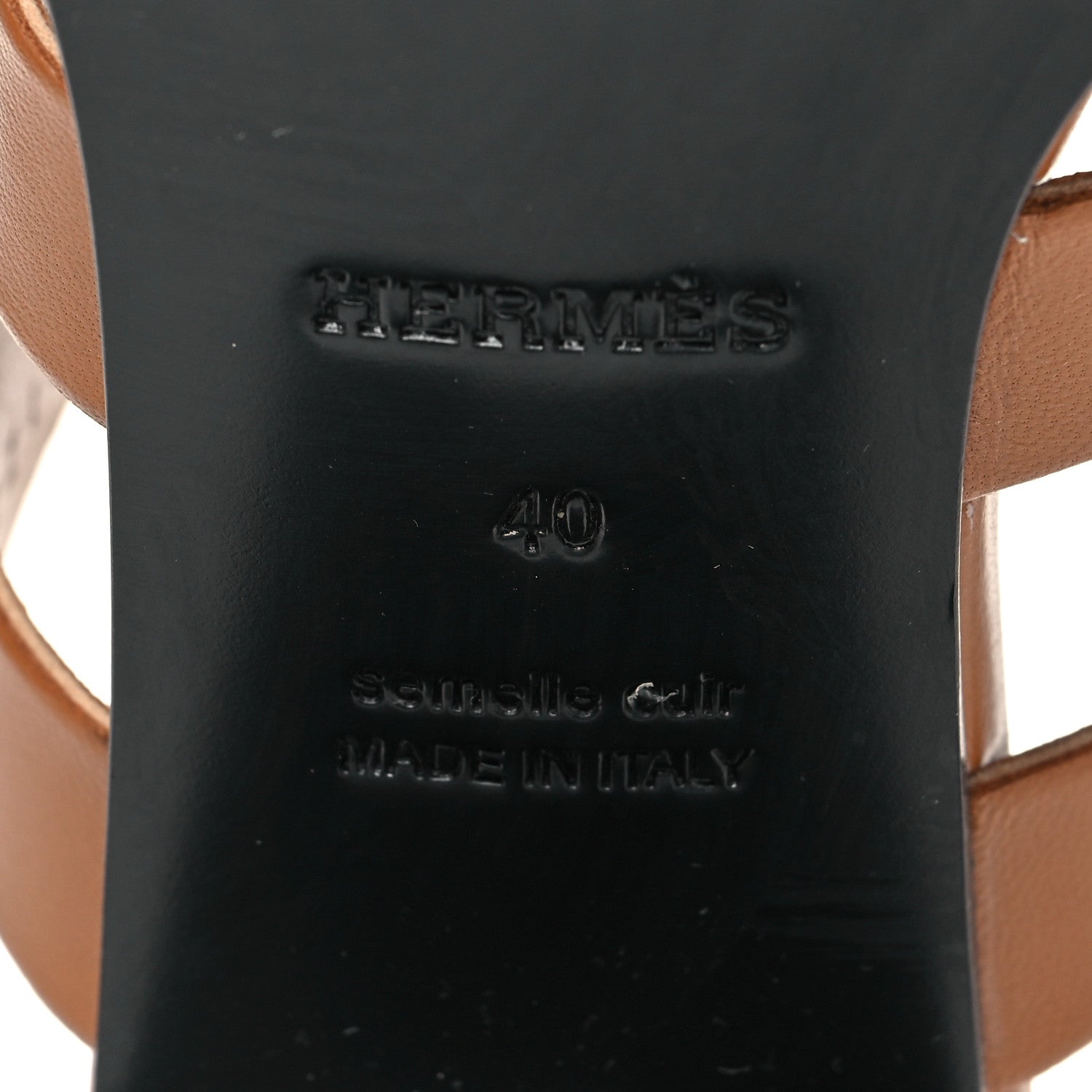 Hermes Nappa Gaby 60 Sandal 40 Naturel 7 of 9