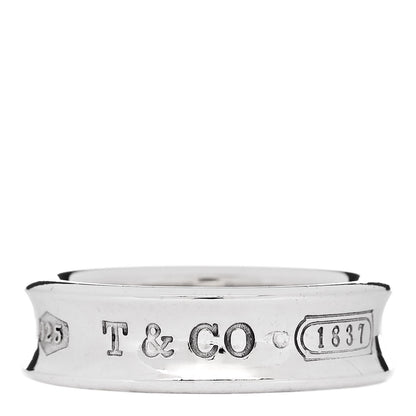 Tiffany Sterling Silver 1837 Band Ring 64 10.75 1 of 4