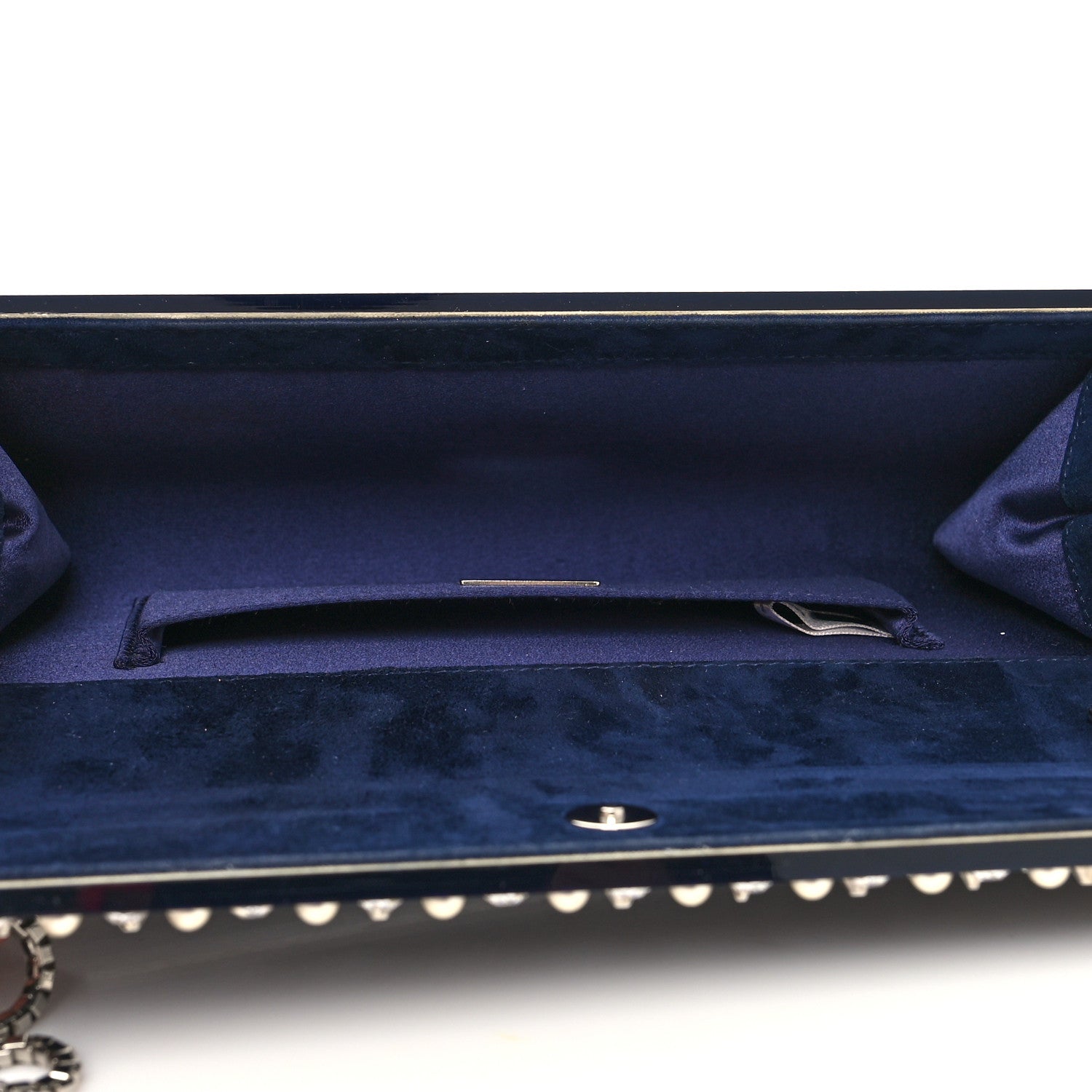 Jimmy Choo Acrylic Crystal Pearl Crystal Sweetie Clutch Navy 5 of 11