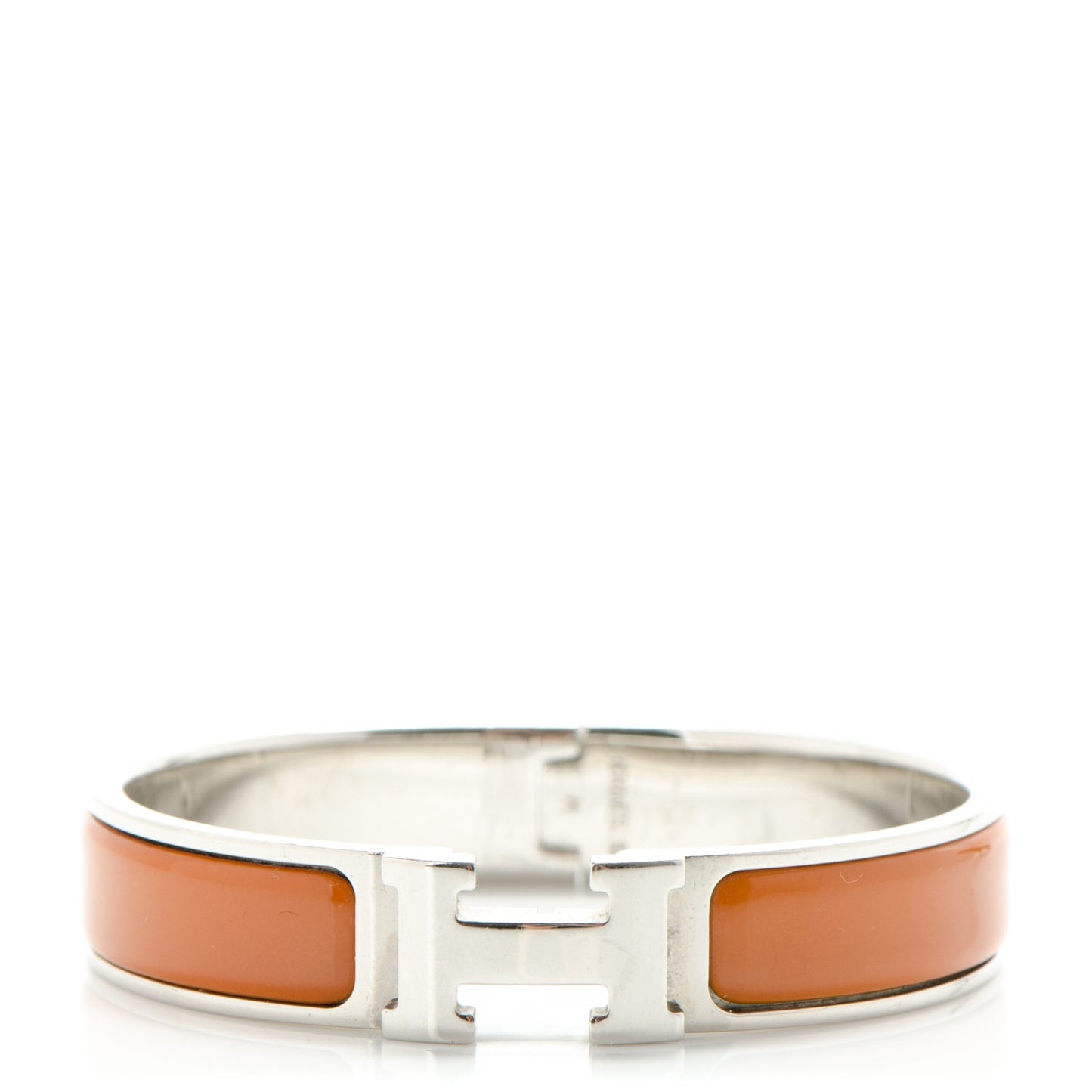 Enamel Narrow Clic Clac H Bracelet PM Turmeric