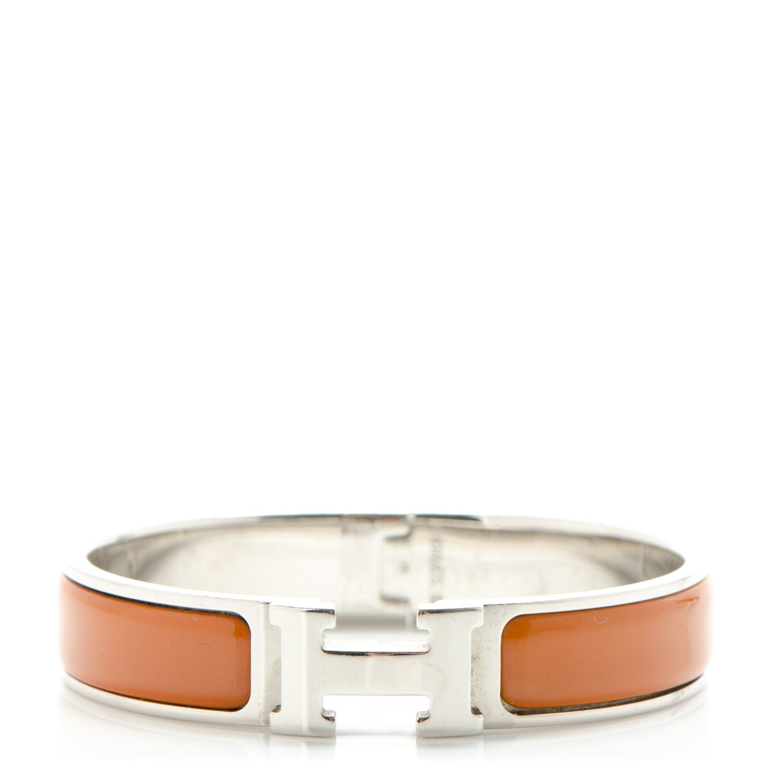 Hermes Enamel Narrow Clic Clac H Bracelet PM Turmeric 6 of 10